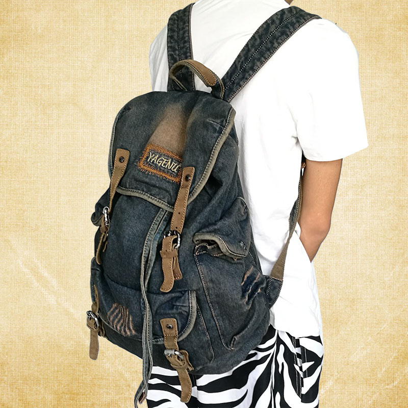Canvas Backpack Casual - Sac à dos rétro en toile
