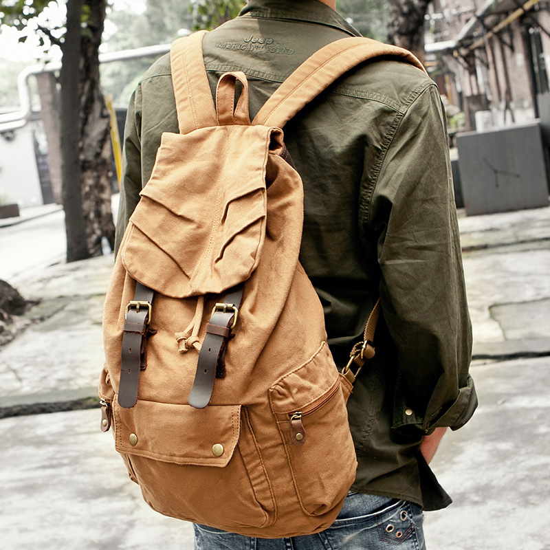 Canvas Backpack Casual - Sac à dos en toile de