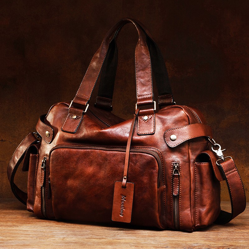 Canvas Backpack Casual - Sac pour hommes Vintage en cuir