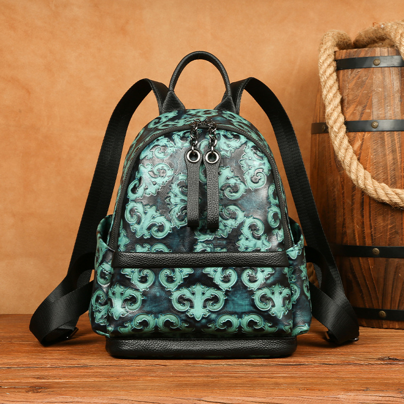 Leather Backpack Vintage - Johnature – sac à dos en