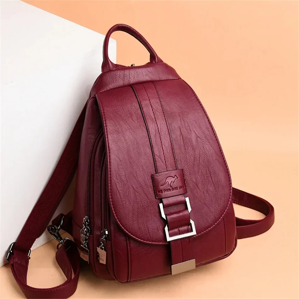 Leather Backpack Vintage - Sacs à dos multifonctionnels en cuir