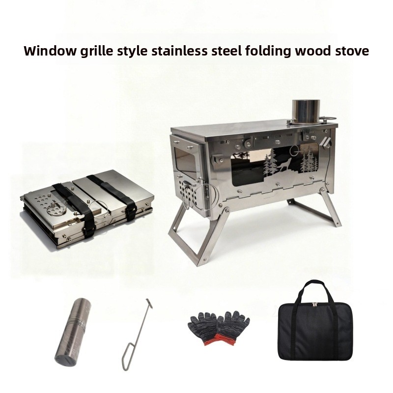Foldable Backpack Small - Poêle à bois pliable en acier