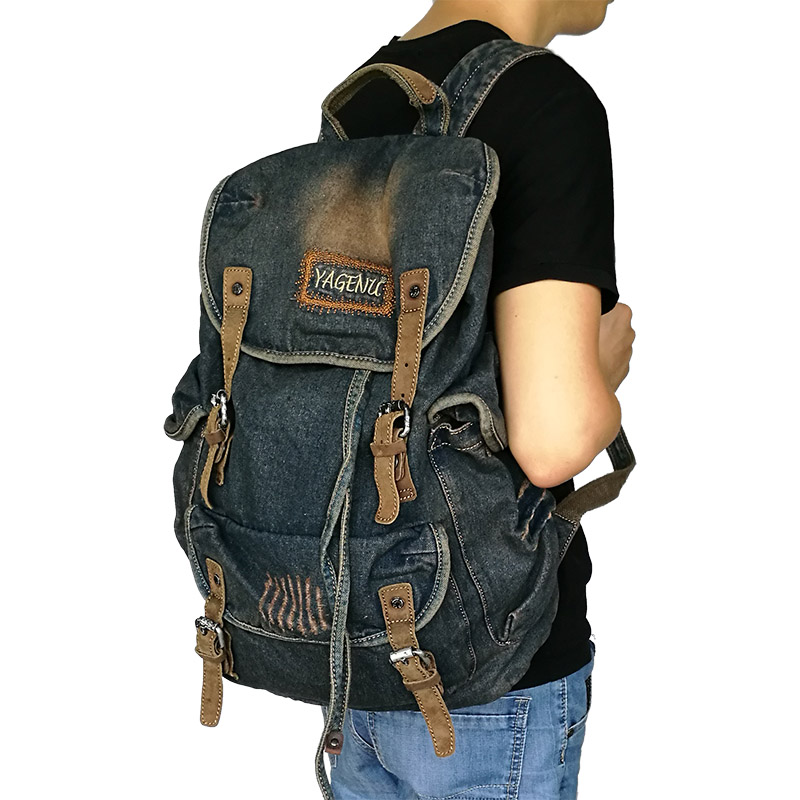 Sac à dos rétro en toile et cu - Canvas Backpack Casual avis et prix