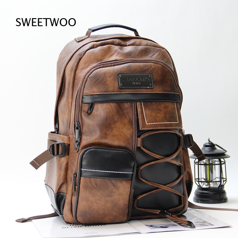 Sac à dos pour homme en simili - Leather Backpack Vintage avis et prix