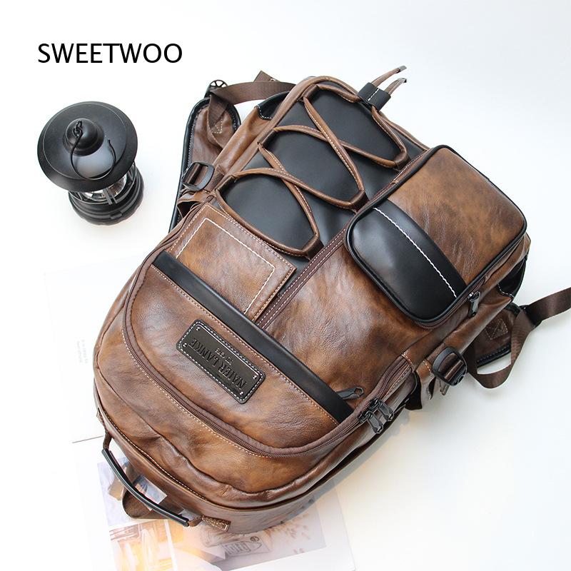 Sac à dos pour homme en simili - Leather Backpack Vintage avis et prix