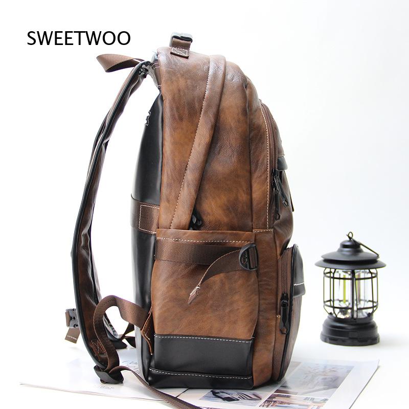 Sac à dos pour homme en simili - Leather Backpack Vintage avis et prix