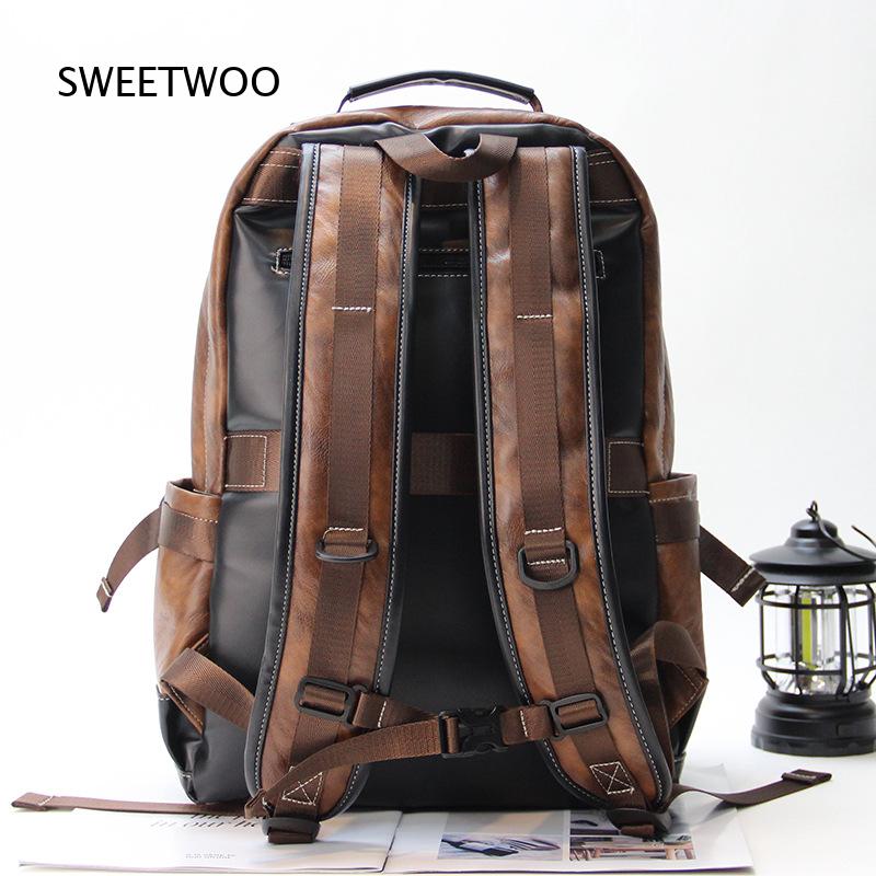 Sac à dos pour homme en simili - Leather Backpack Vintage avis et prix