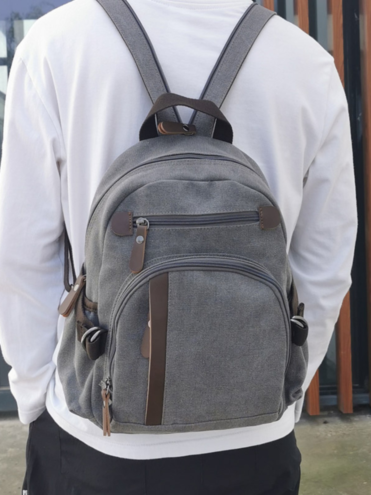 Petit sac à dos en toile, idéa - Canvas Backpack Casual avis et prix