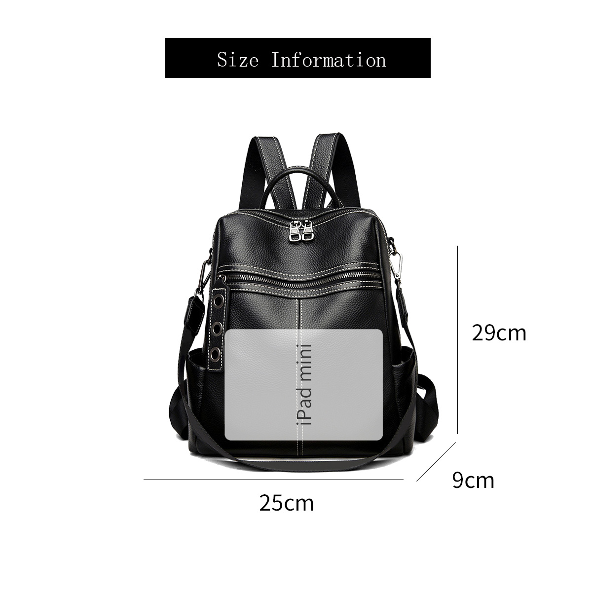 Sac à dos pour femmes en cuir  - Travel Backpack Anti Theft avis et prix