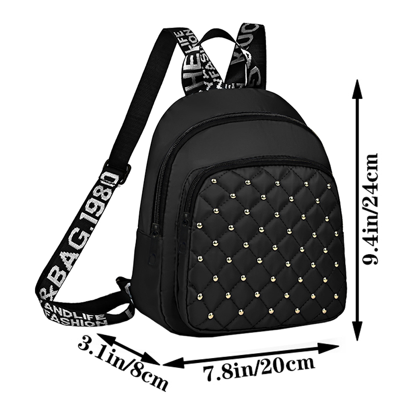 Sac à dos clouté chic et éléga - Canvas Backpack Casual avis et prix